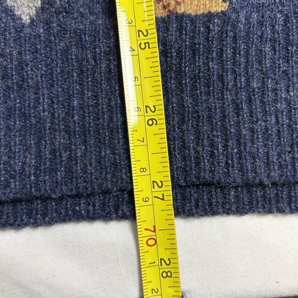 Jos A Bank Men's Lambswool Blend Crewneck Sweater Size L Preppy Argyle Golf - Picture 11 of 11